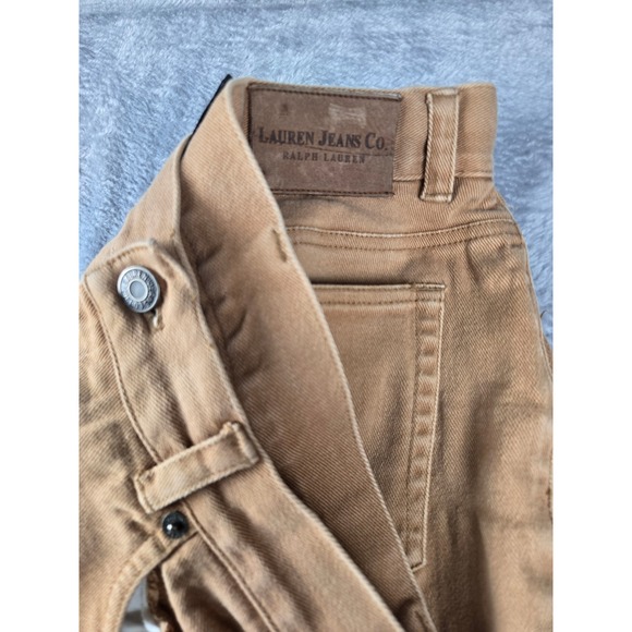 Lauren Jeans Co Ralph Lauren Petite Tan Corduroy Pants Size 12P - Picture 15 of 16